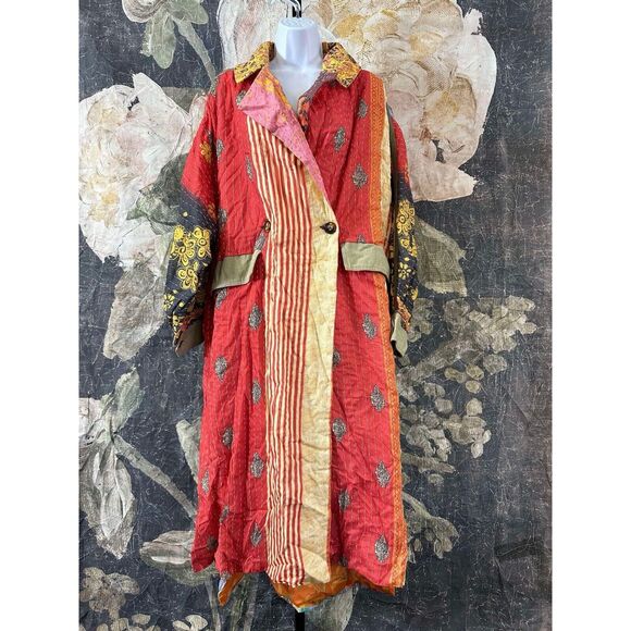 New FREE PEOPLE  Island Bright Duster Size Small - Picture 5 of 9